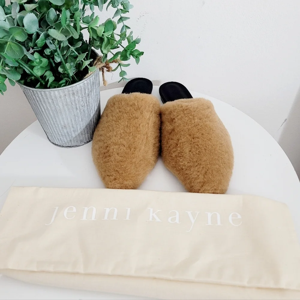 Jenni Kayne shearling mules in natural NWOB - Picture 12 of 12